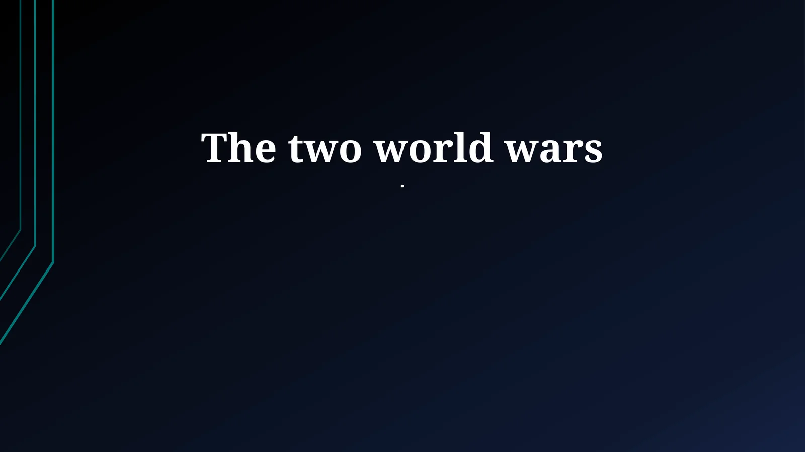 The World Wars: Causes, Conflicts, and Consequences