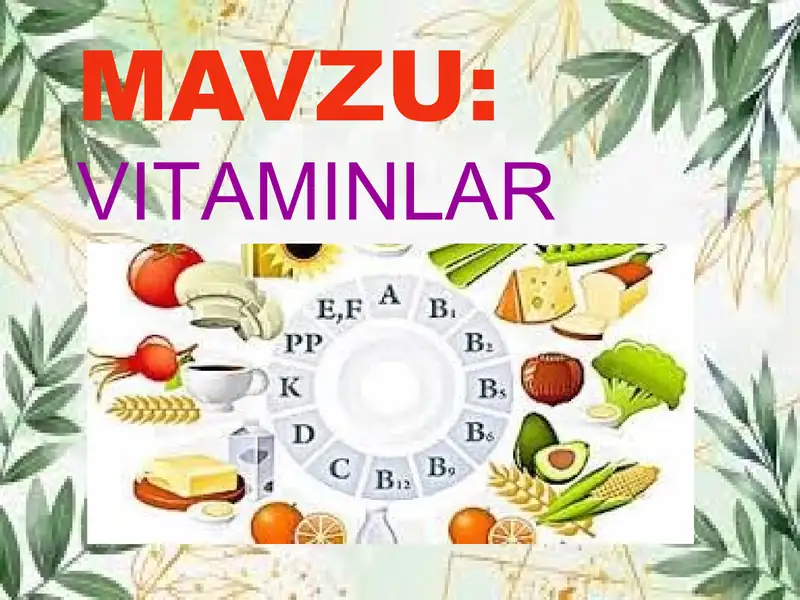 Vitaminlar