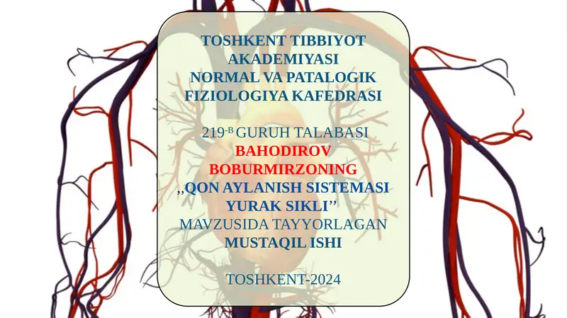 Qon Aylanish Sistemi Yurak Sikli