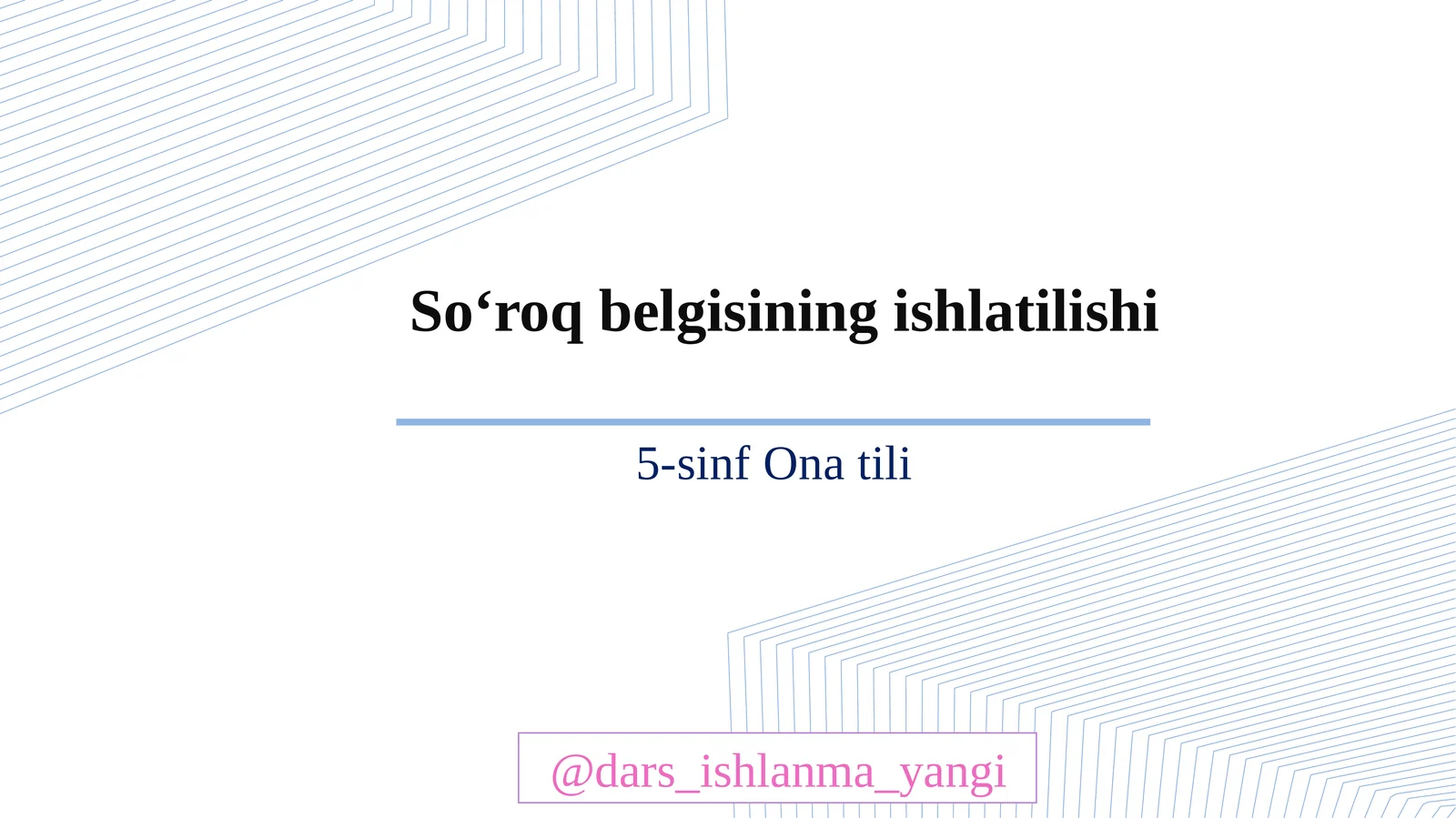 5-sinf Ona tili