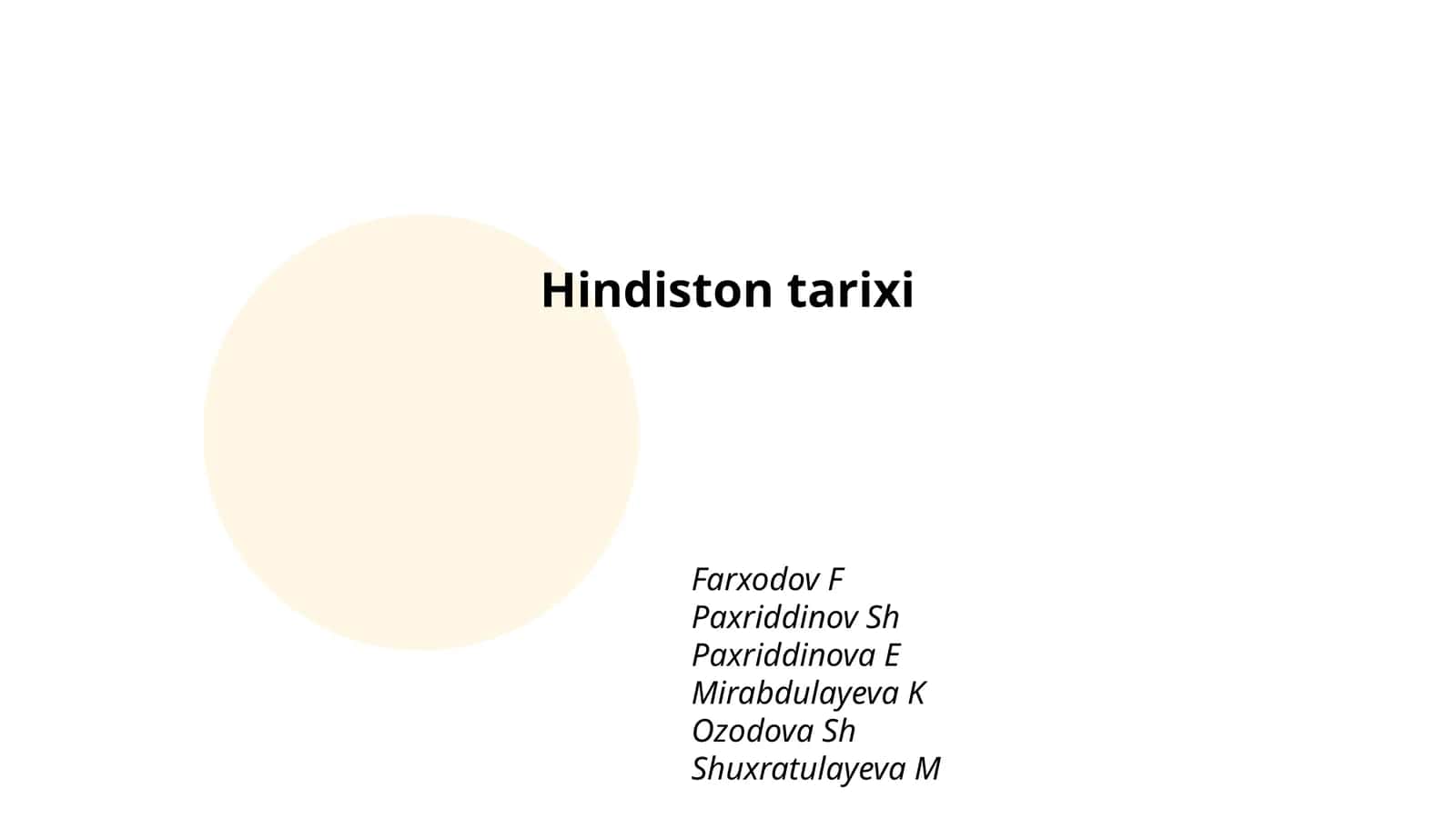 Hindiston sivilizatsiyasining qadimgi davrlari