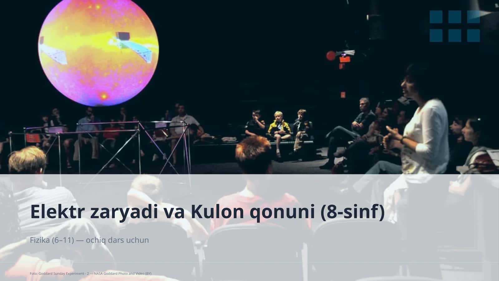 Elektr zaryadi va Kulon qonuni (8-sinf)