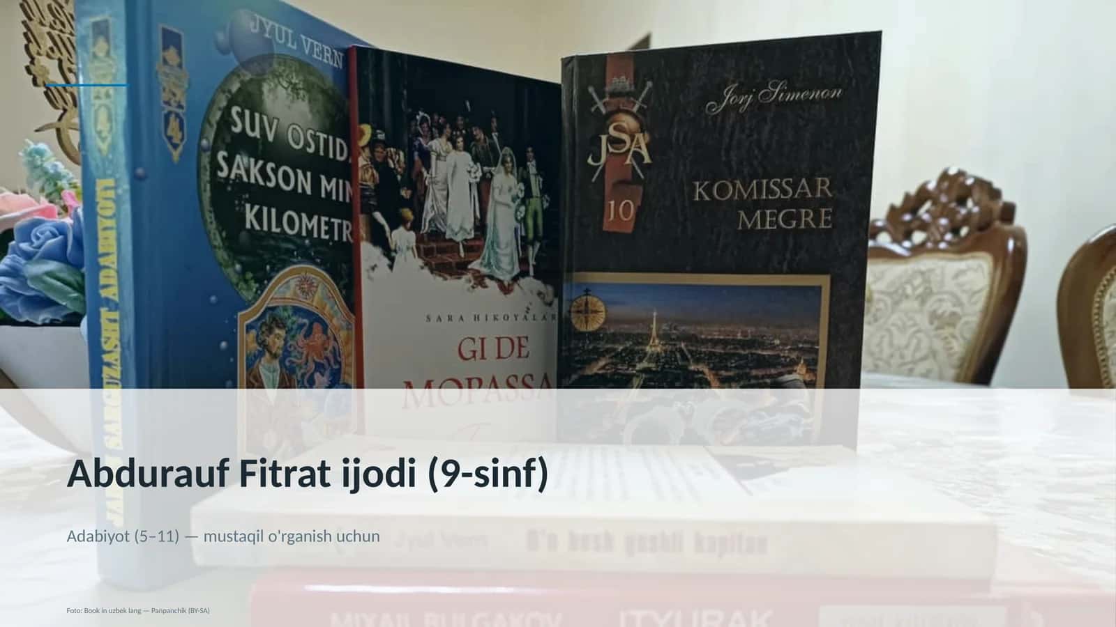 Abdurauf Fitrat ijodi (9-sinf)