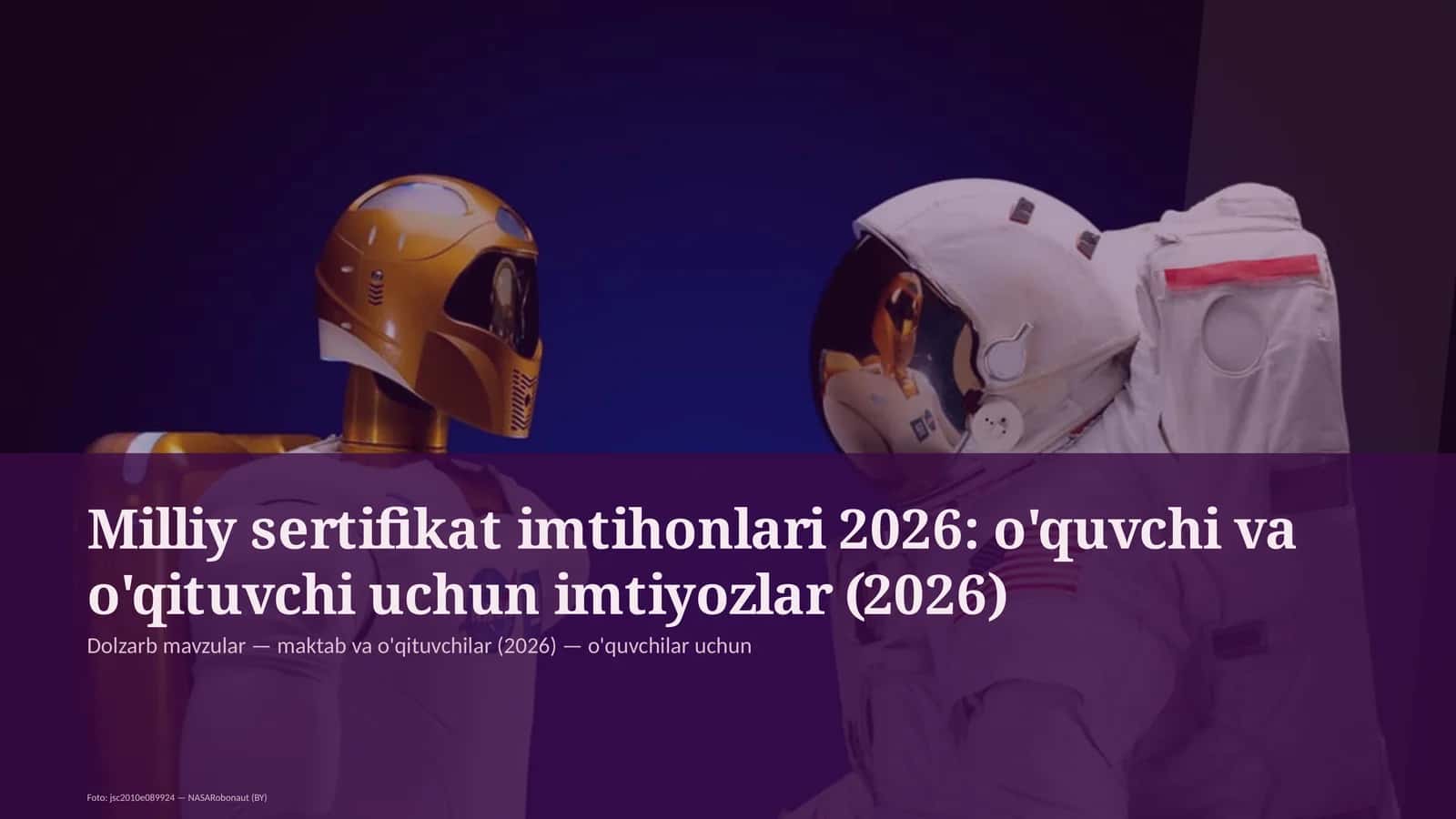 Dolzarb mavzular — maktab va o'qituvchilar (2026) — o'quvchilar uchun