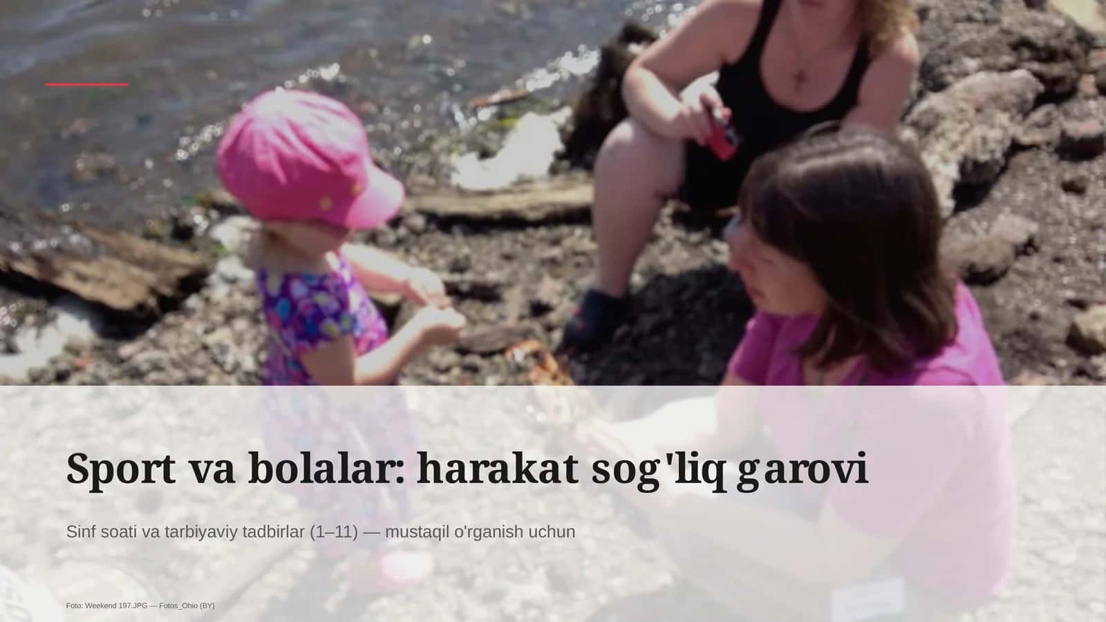 Sinf soati va tarbiyaviy tadbirlar