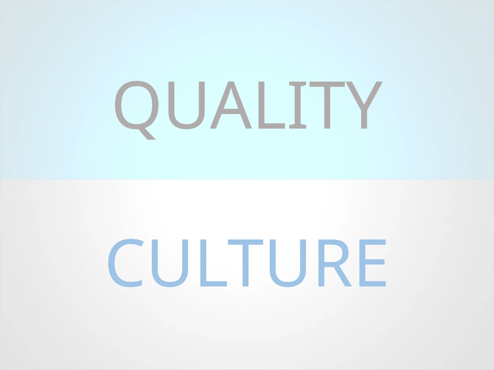 QUALITY CULTURE