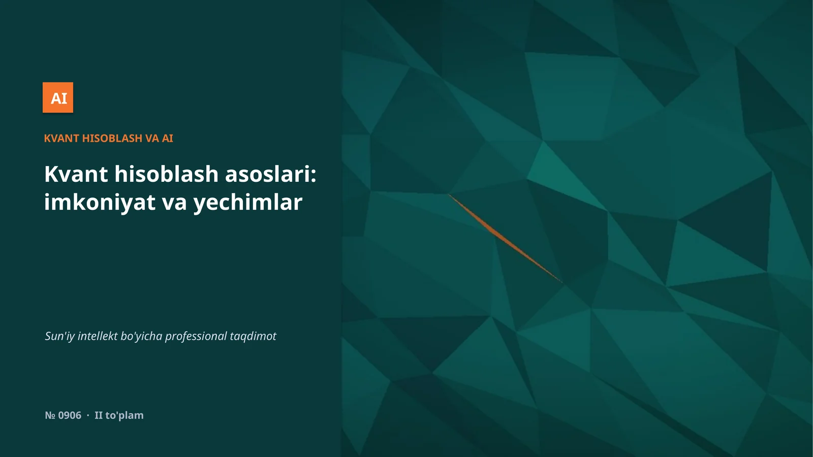 KVANT HISOBLASH VA AI