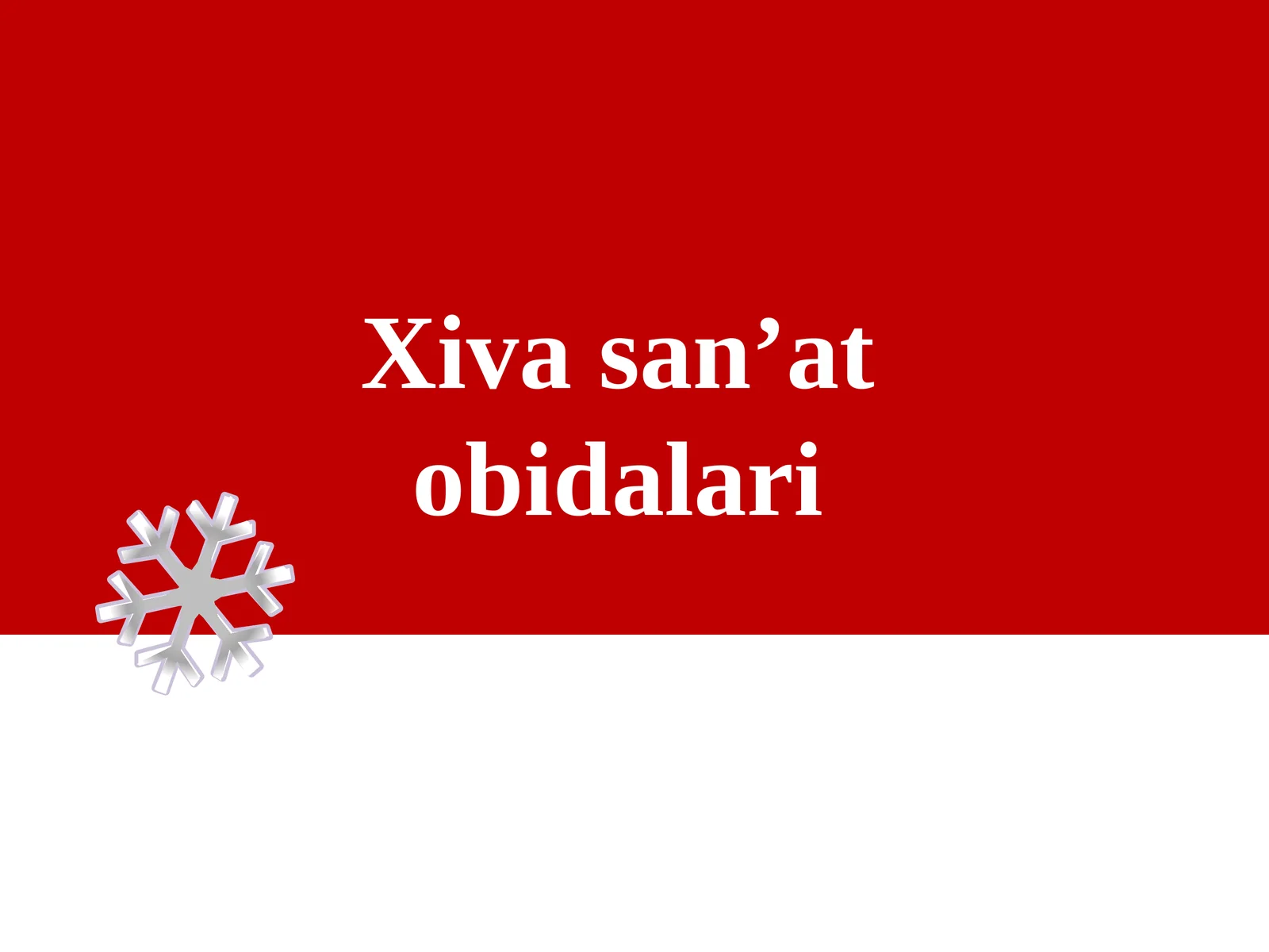 Xiva san’at obidalari