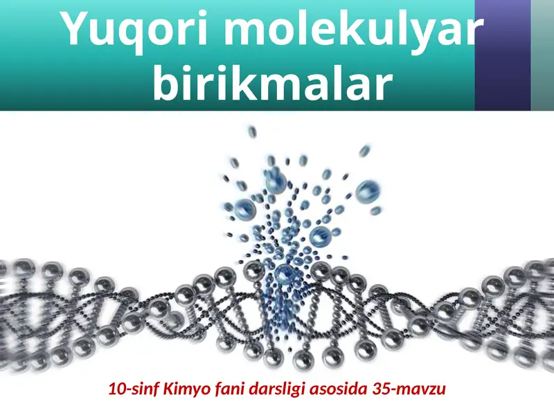 Yuqorimolekulyar Birikmalar
