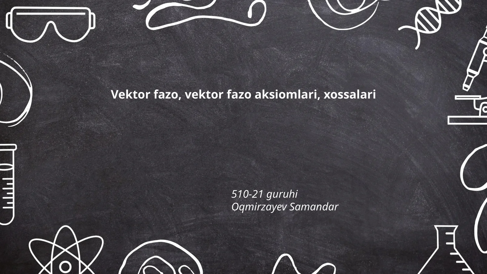 Vektor fazo, vektor fazo aksiomlari, xossalari