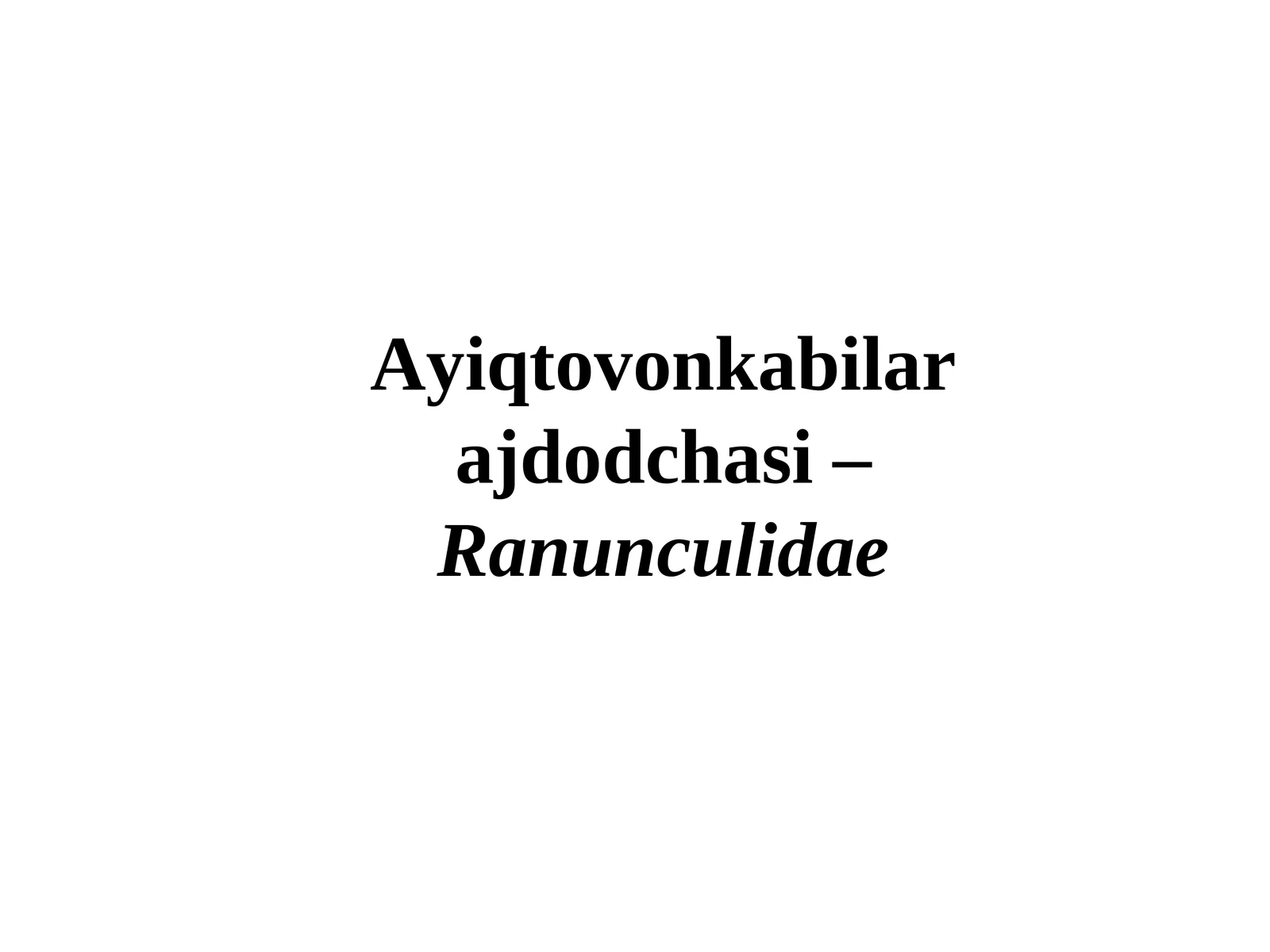 Ayiqtovonkabilarajdodchasi