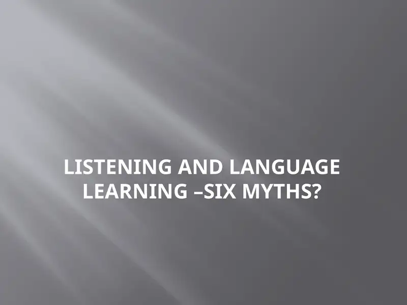 Discriminative listening