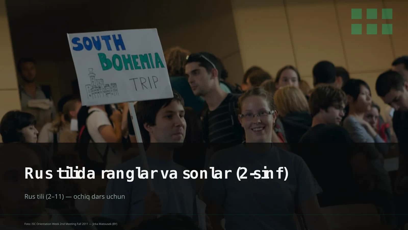 Rus tilida ranglar va sonlar (2-sinf)