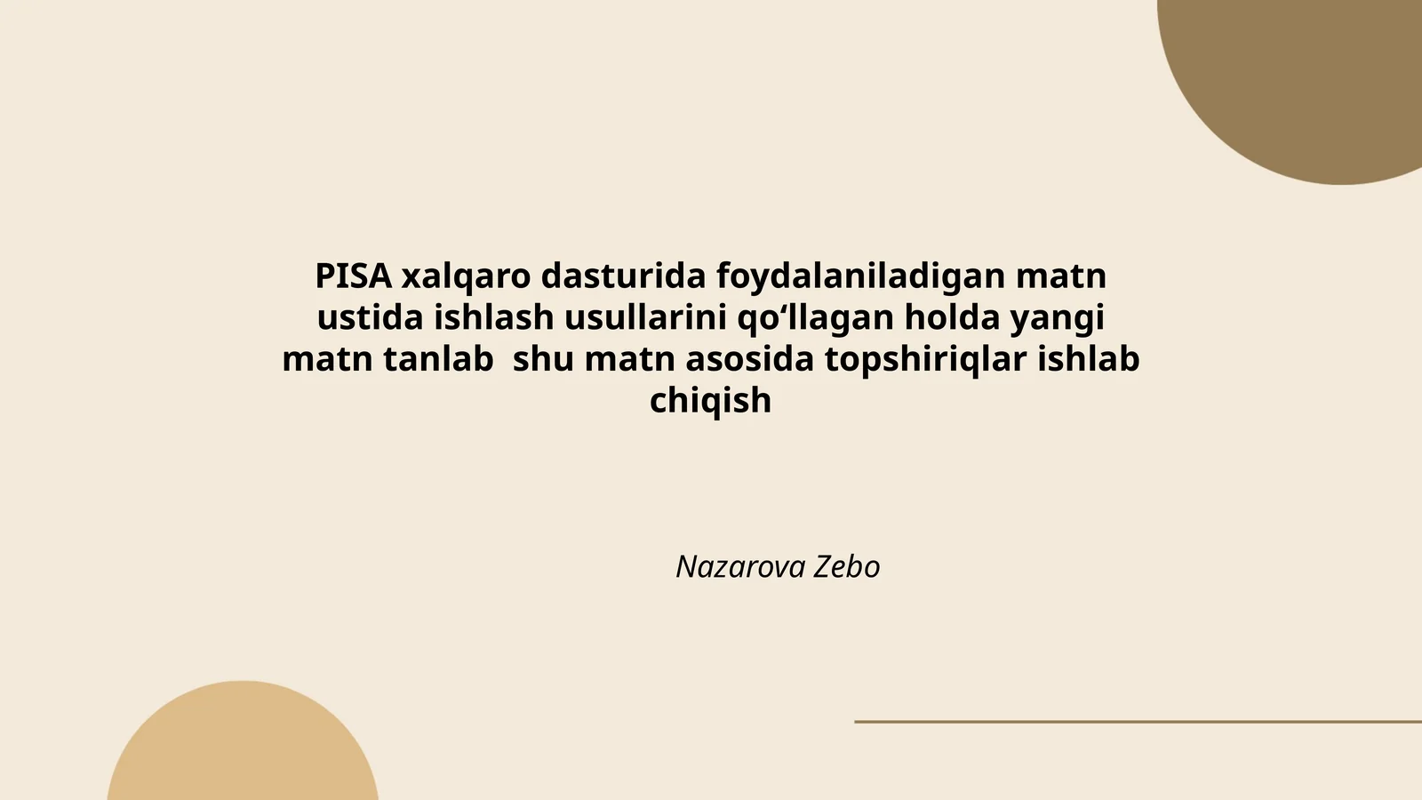 Matnni tahlil qilish usullari