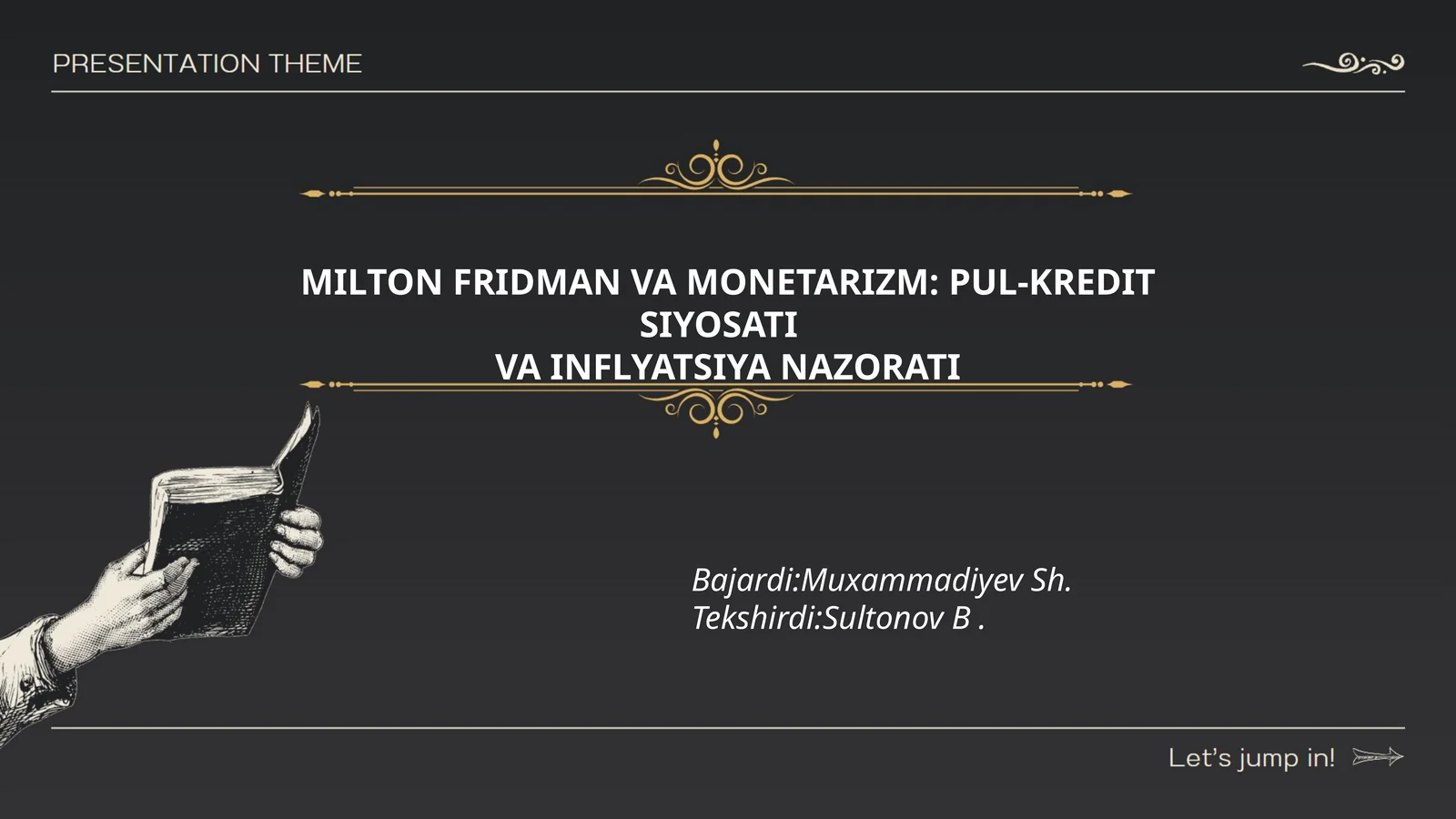 MILTON FRIDMAN VA MONETARIZM: PUL-KREDIT SIYOSATI VA INFLYATSIYA NAZORATI
