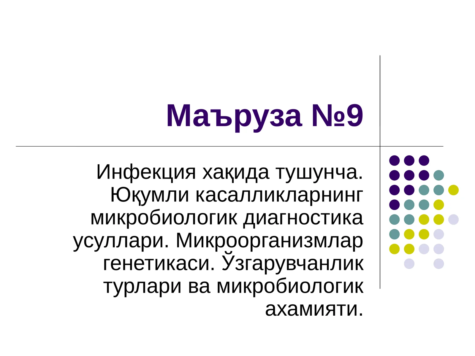 Инфекция хақида тушунча