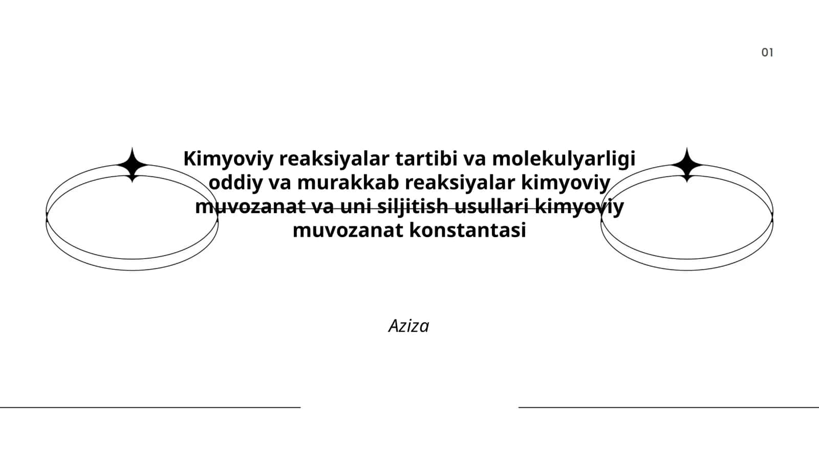 Kimyoviy reaksiyalar tartibi va molekulyarligi