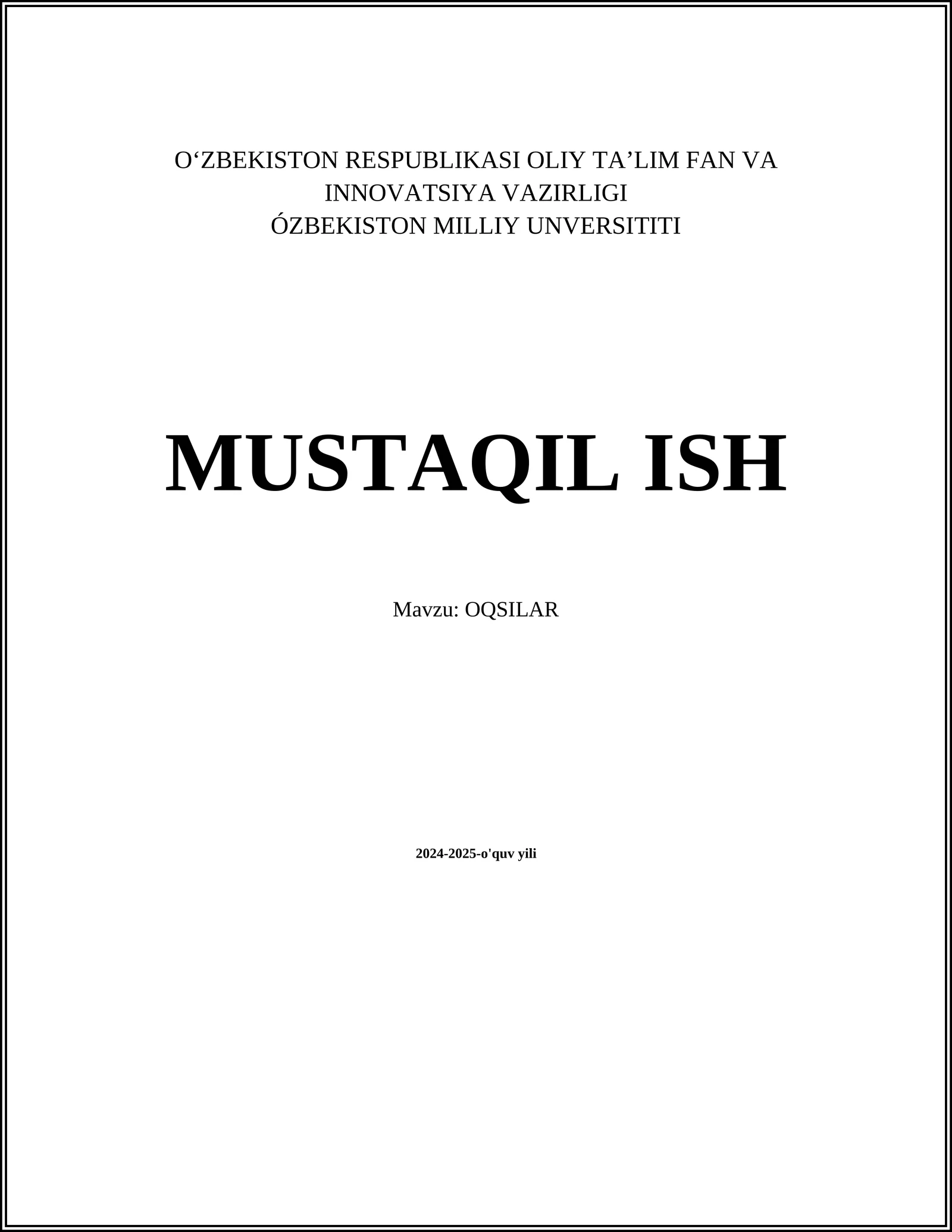 Oqsilar