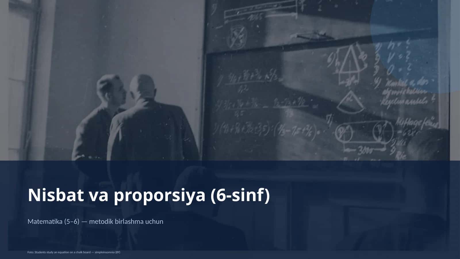 Nisbat va proporsiya (6-sinf)