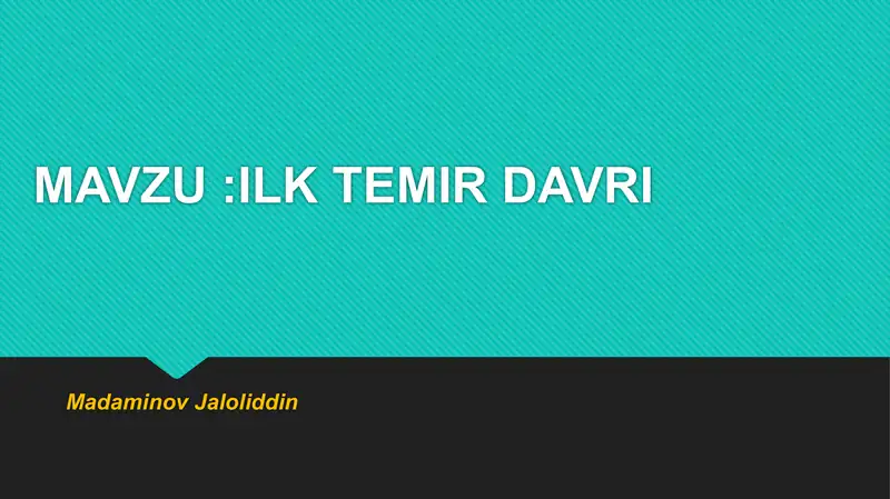 Temir davri