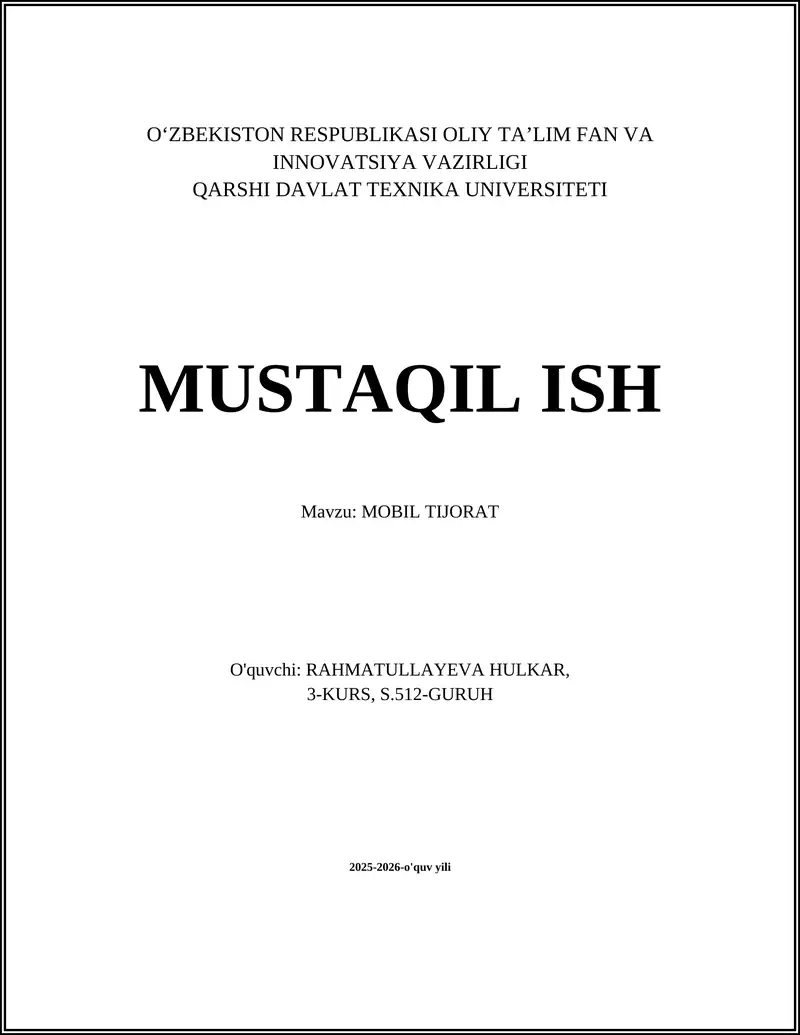 MOBIL TIJORAT