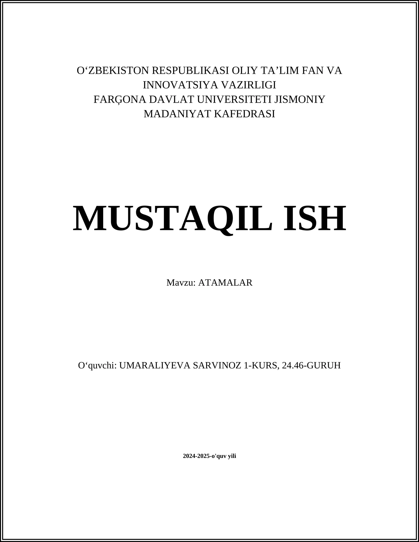 ATAMALAR