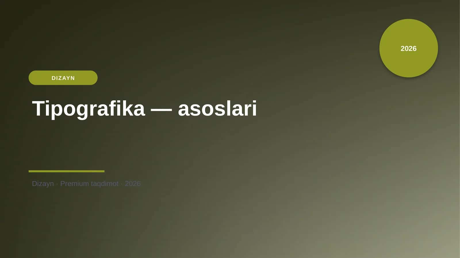 Tipografika — asoslari