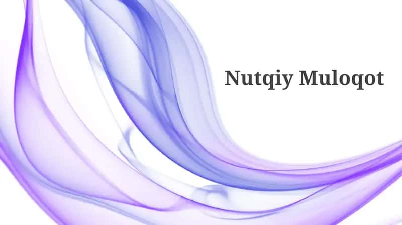 Nutqiy Muloqot