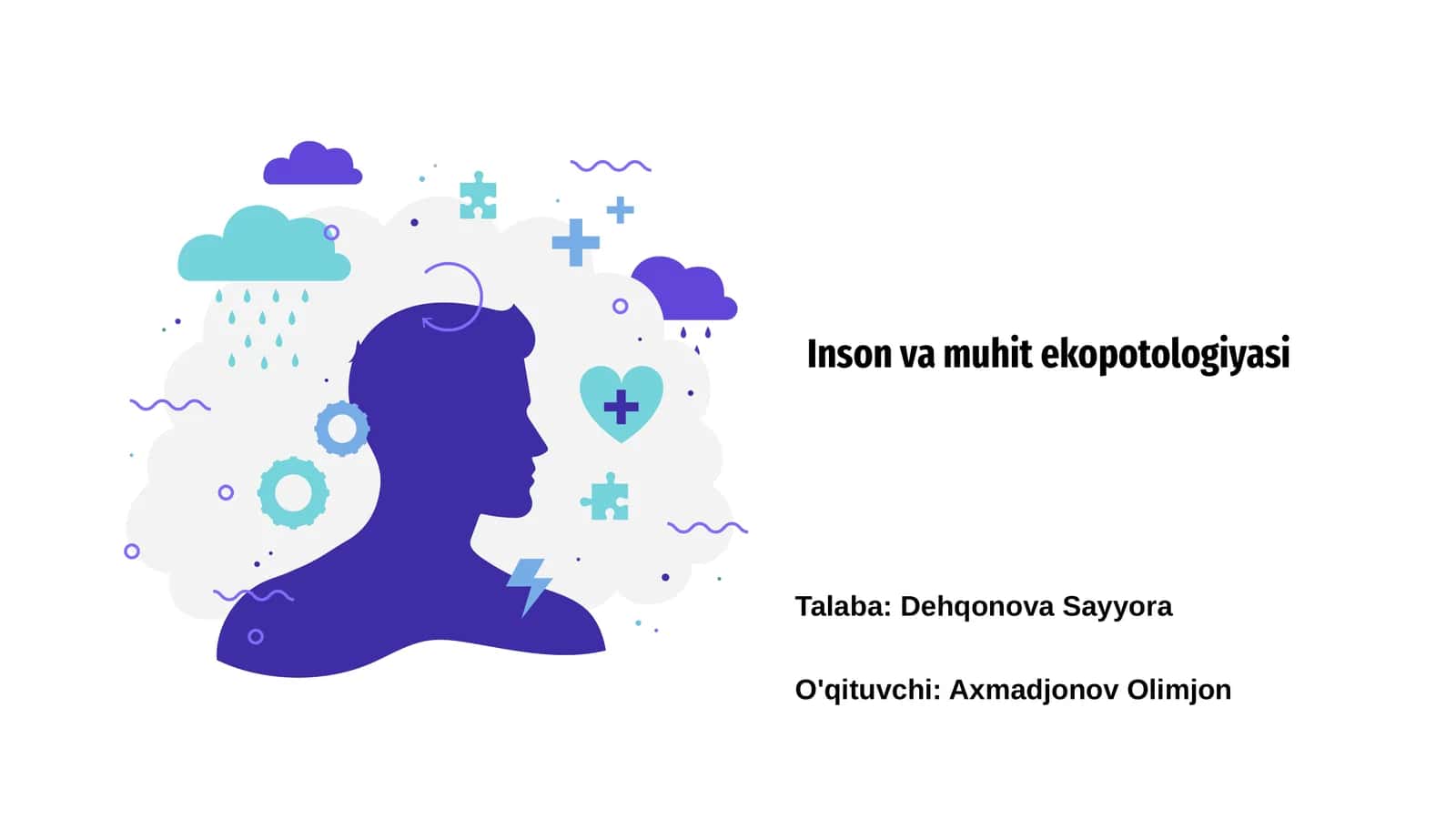 Inson va muhit ekopotologiyasi
