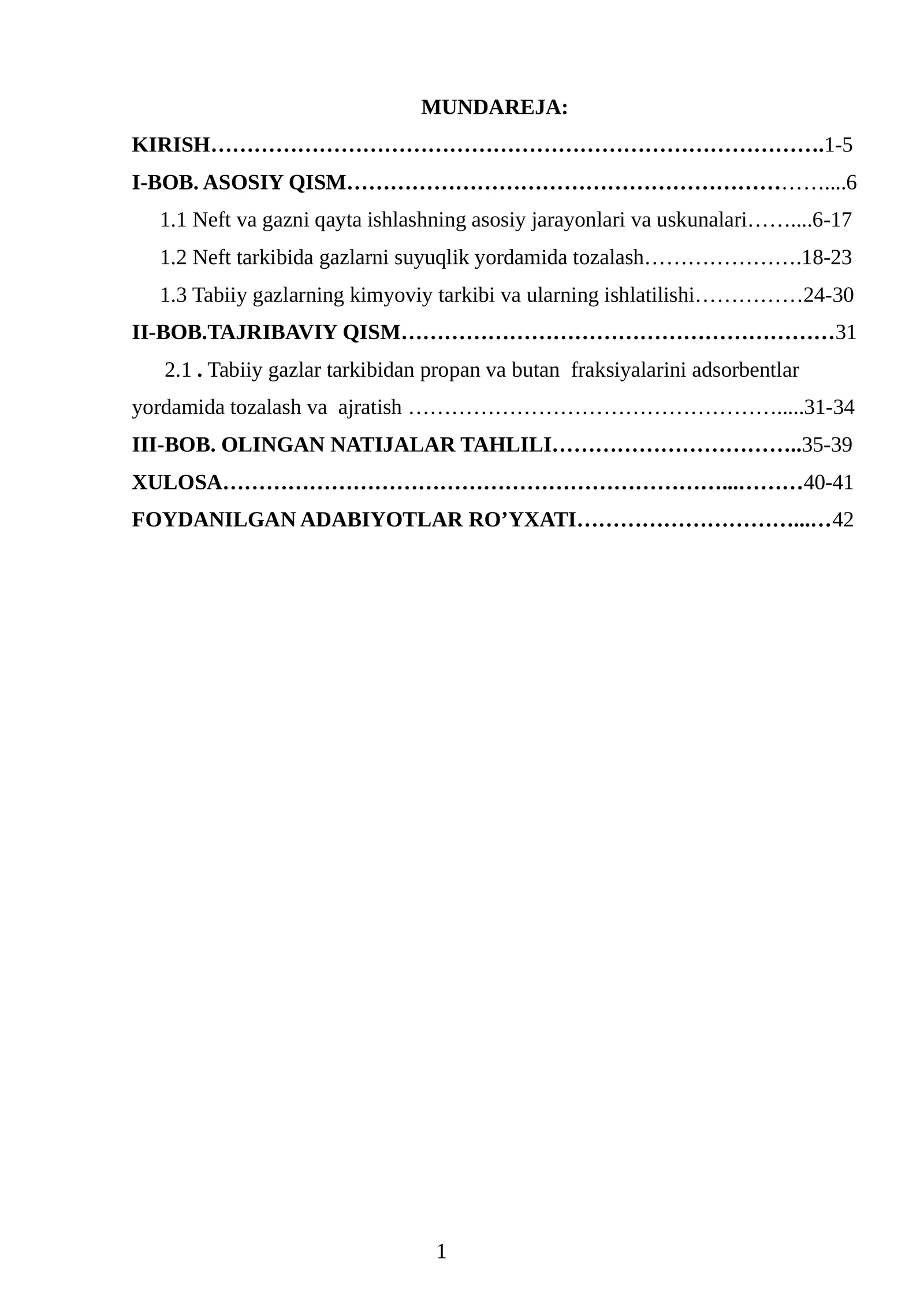 Neft va gazni qayta ishlash jarayonlari va uskunalari