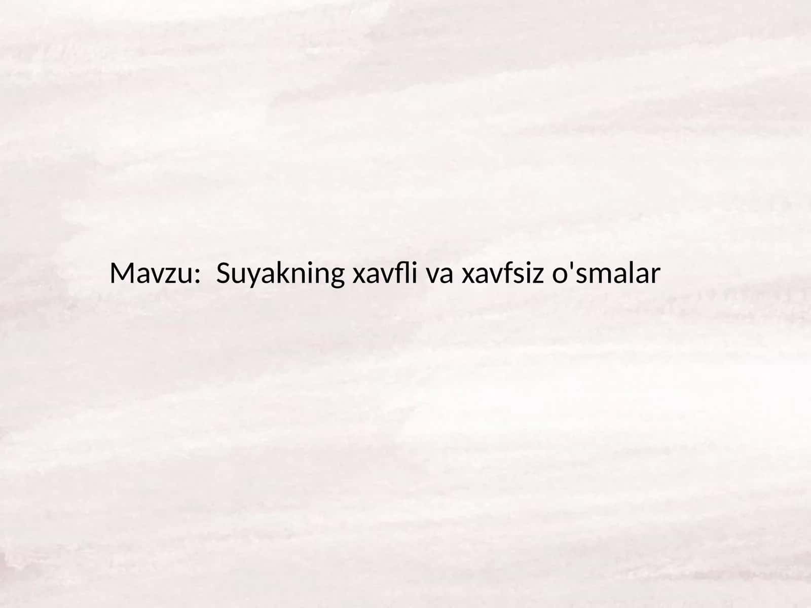 Suyakning xavfsiz o'smаlаri(оstеоmа, хоndrоmа, оstеохоndrоmа, fibrоmа, gеmаngiоmа)