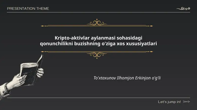 Kripto-aktivlar aylanmasi sohasidagi qonunchilikni buzishning o'ziga xos xususiyatlari