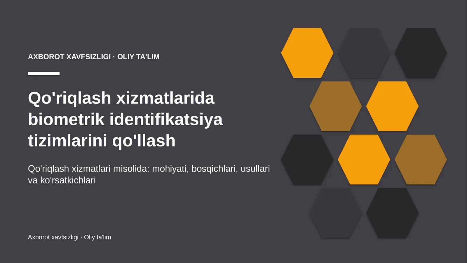 qo'riqlash xizmatlarida biometrik identifikatsiya tizimlarini qo'llash 5328
