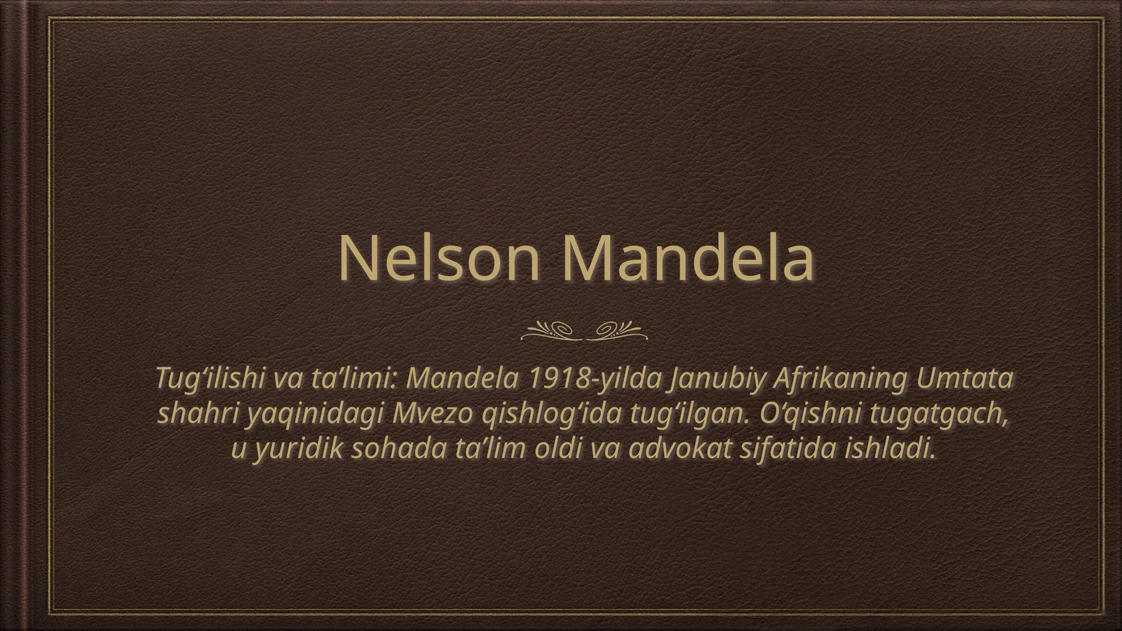 Nelson Mandela