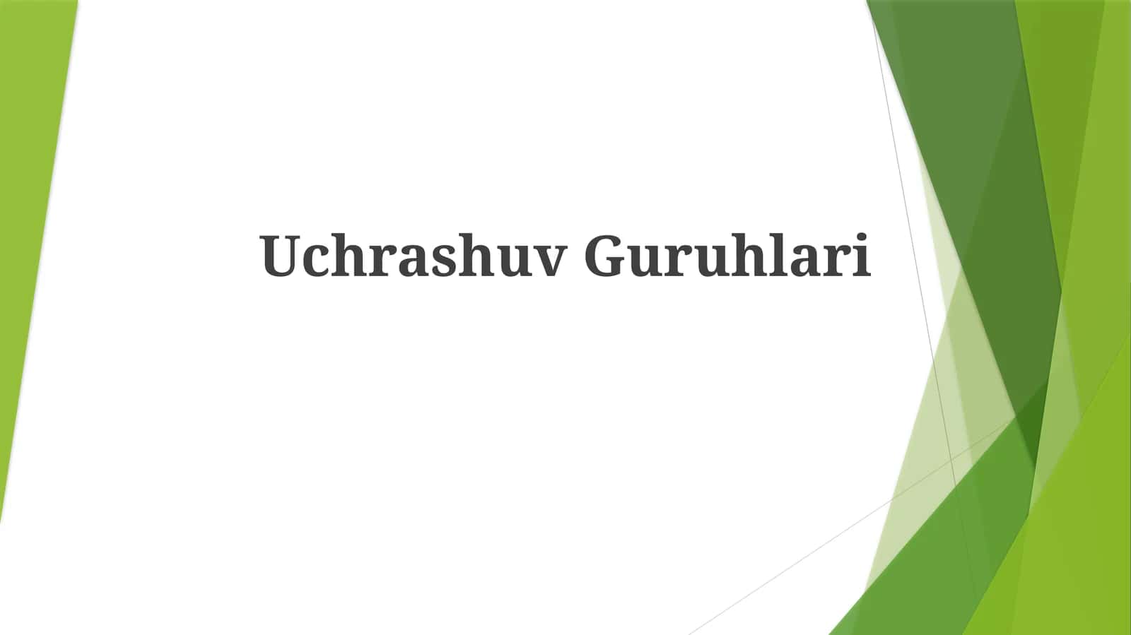 Uchrashuv Guruhlari