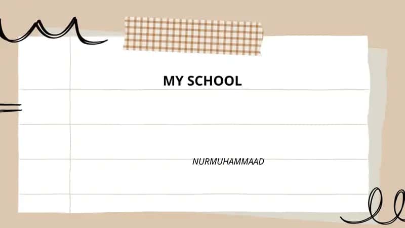 Mening maktabim haqida umumiy ma'lumot