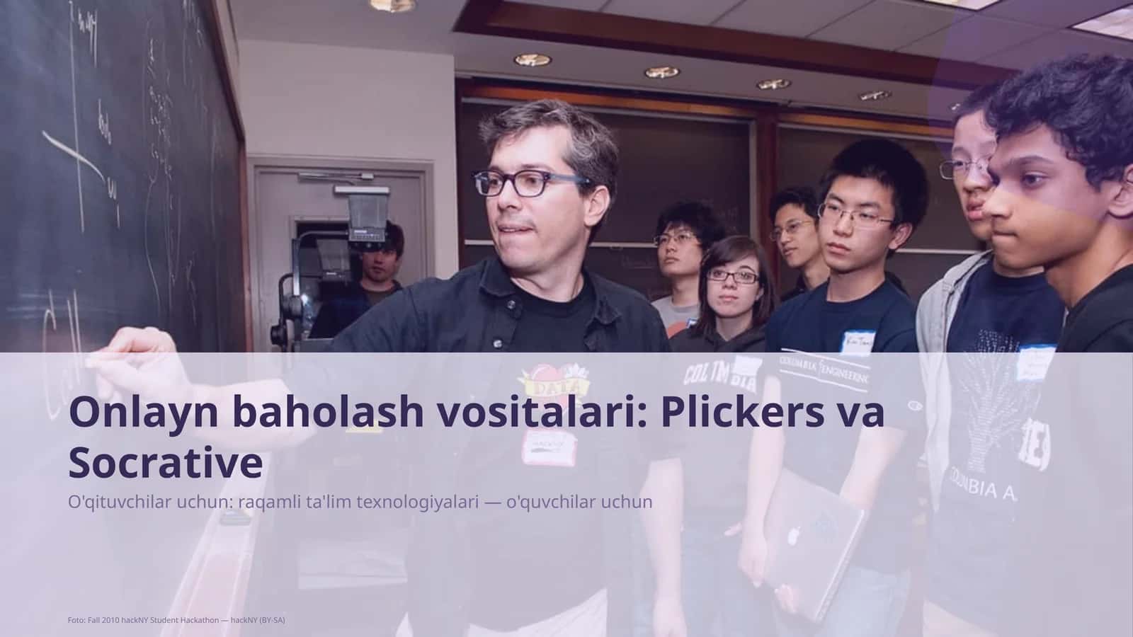 Onlayn baholash vositalari: Plickers va Socrative