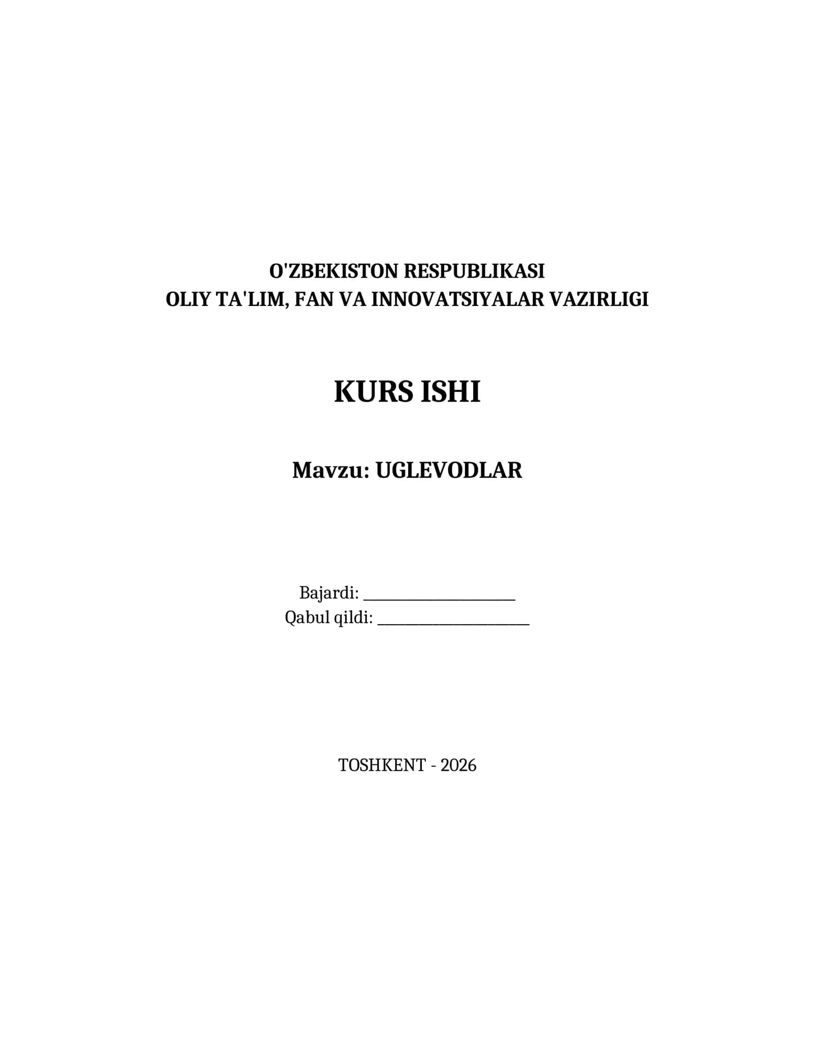 UGLEVODLAR
