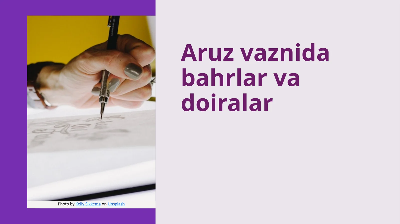 Aruz vaznida bahrlar va doiralar