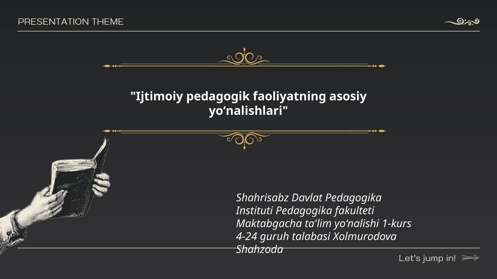 Ijtimoiy pedagogik faoliyatning asosiy yoʻnalishlari