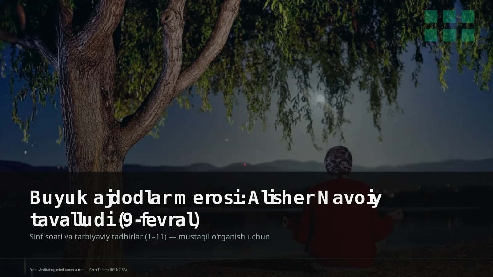 Buyuk ajdodlar merosi: Alisher Navoiy tavalludi