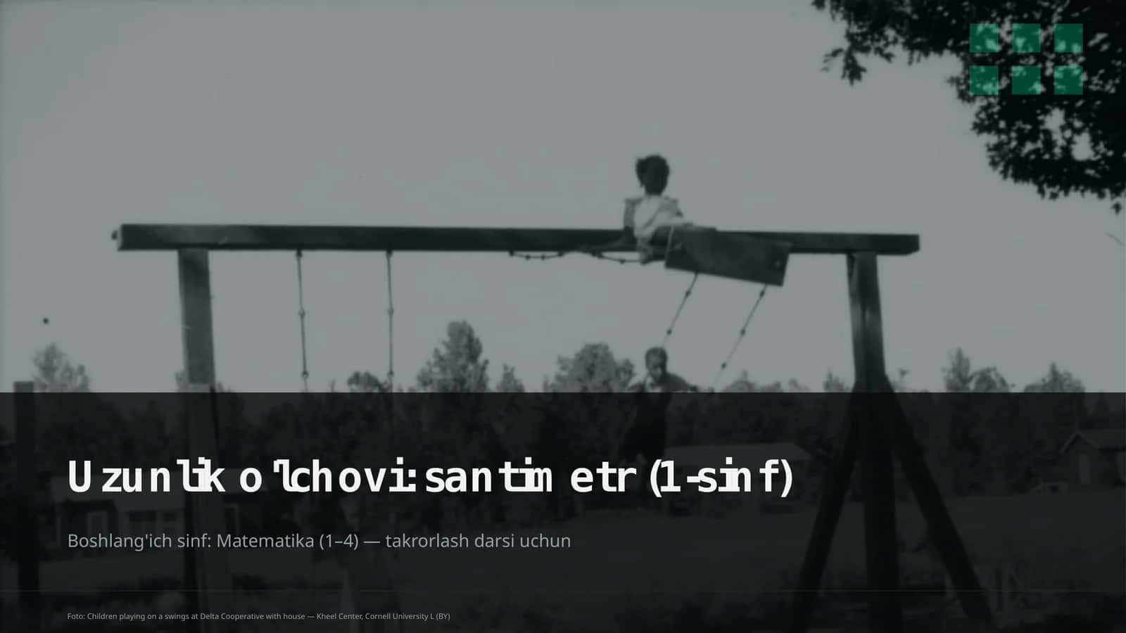 Uzunlik o'lchovi: santimetr (1-sinf)