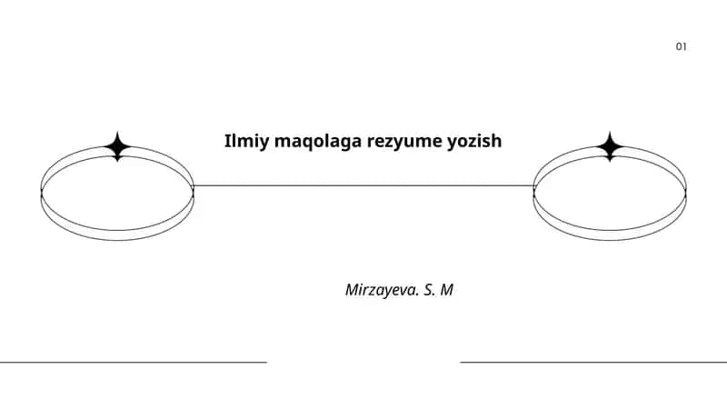 Ilmiy maqolaga rezyume yozish