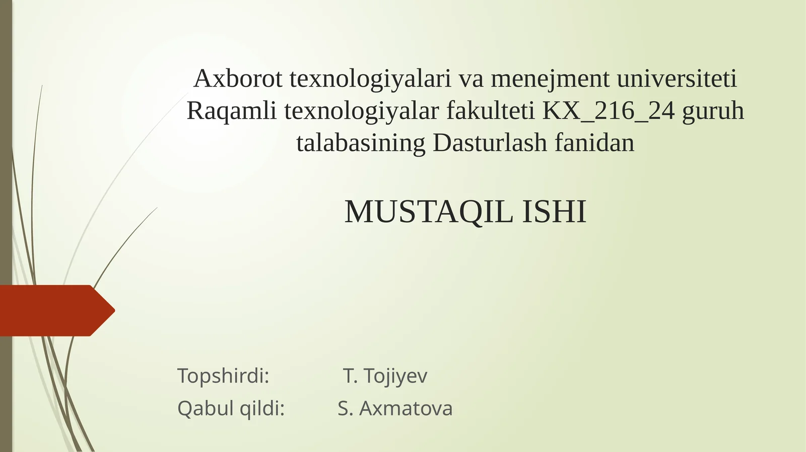 Fayllar bilanishlash(faylyaratish,o’qish,yozish)