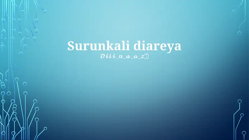 Surunkali diareya