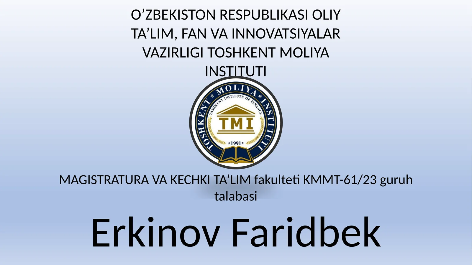Jahonda moliya sektorini raqamlashtirish samaradorligi