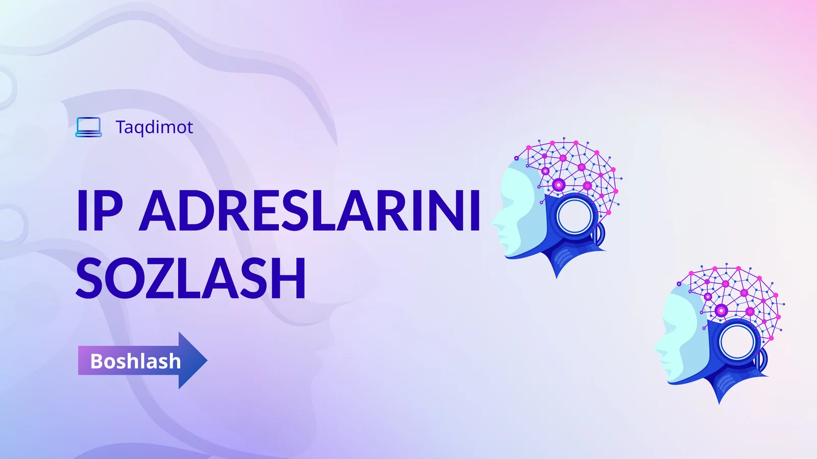 Ip adreslarni sozlash