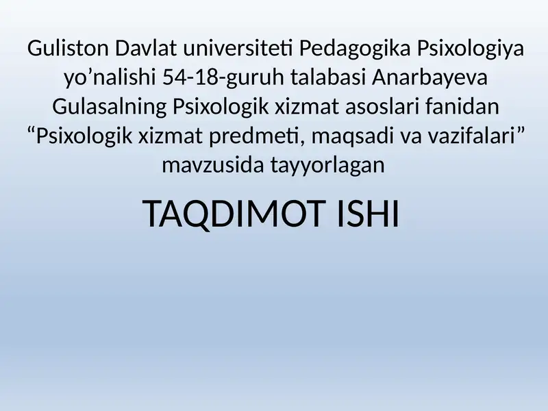 Psixologik xizmatasoslar
