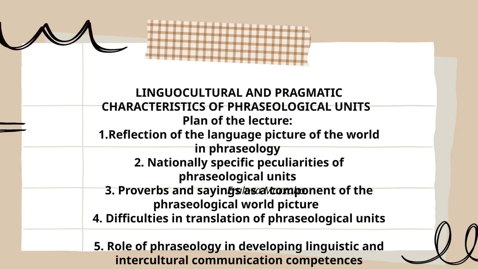 LINGUOCULTURAL AND PRAGMATIC CHARACTERISTICS OF PHRASEOLOGICAL UNITS