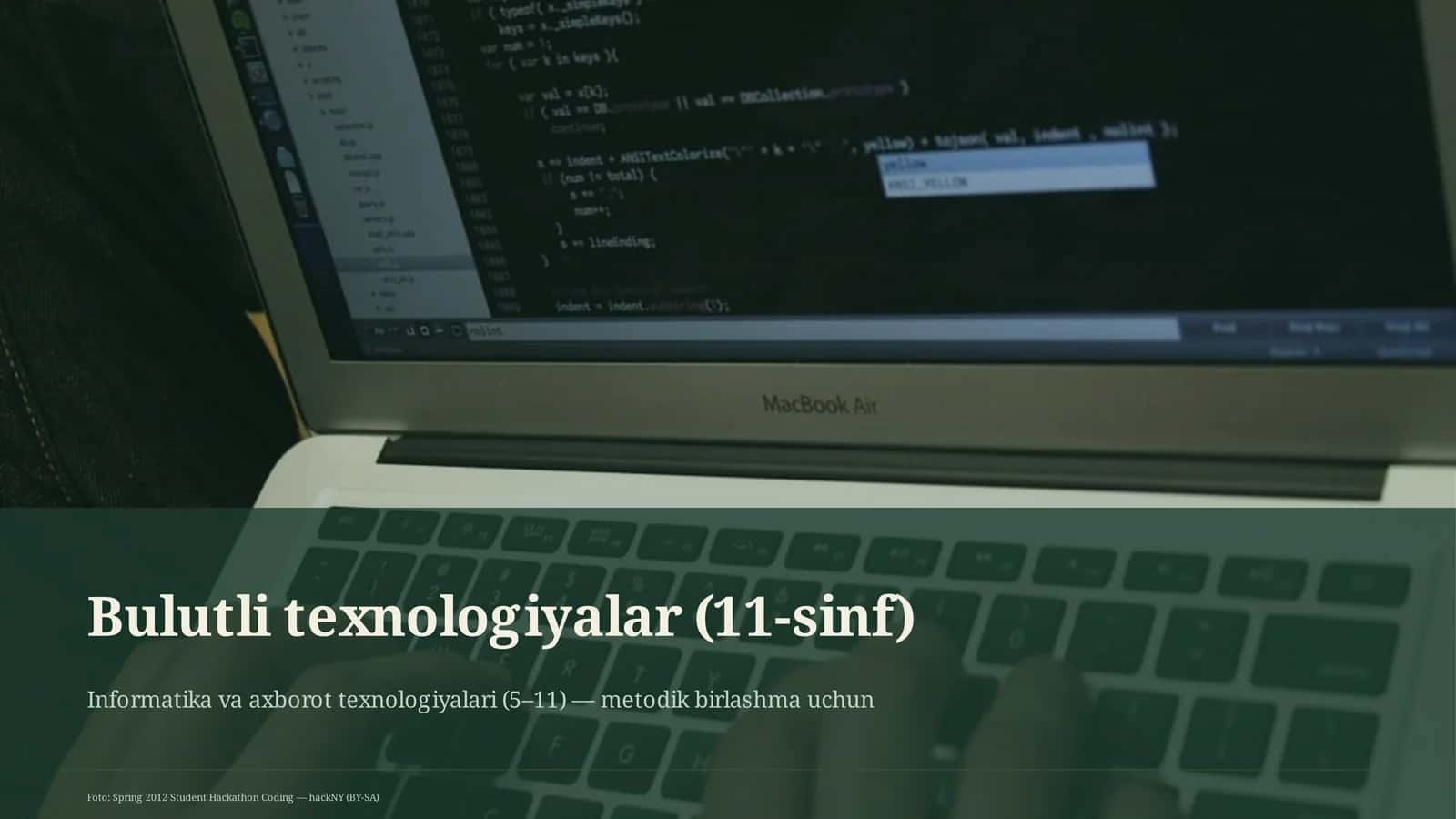 Bulutli texnologiyalar (11-sinf)